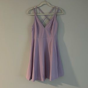 Light purple spaghetti strapped dress